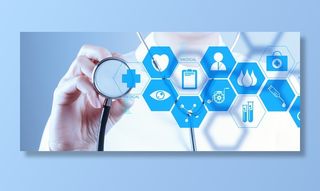 医院医生现代科技背景banner高清