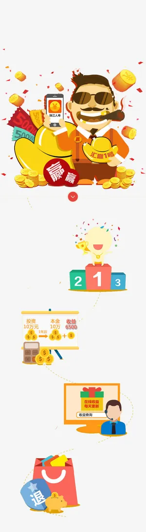 扁平化大老板免抠