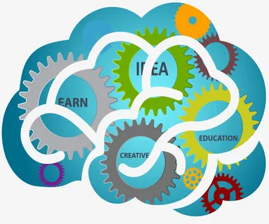 抽象大脑结构创意免抠