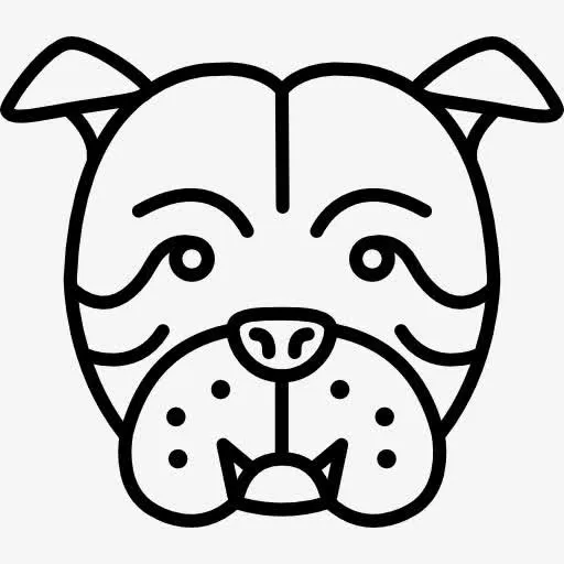 斗牛犬图标免抠