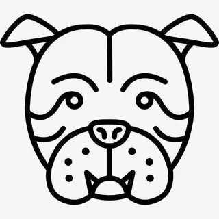 斗牛犬图标免抠