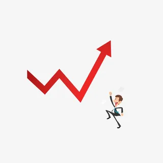 创意业务增长人物插画免抠