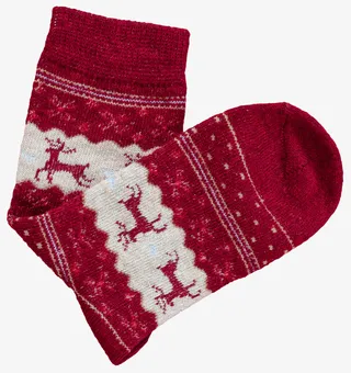 圣诞袜子小鹿免抠