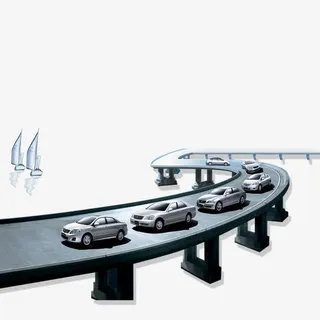 跨海大桥过车方便免抠