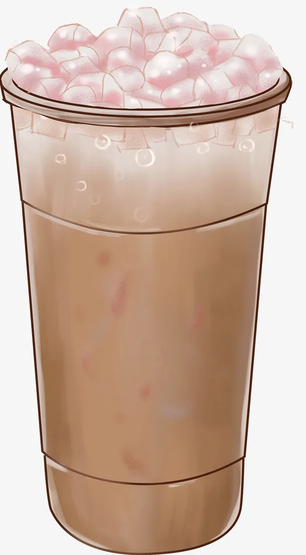奶茶烧仙草矢量免抠