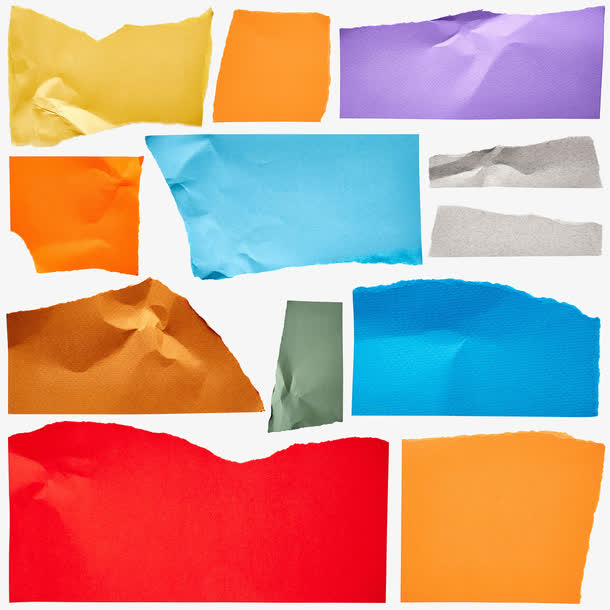 创意撕纸效果免抠