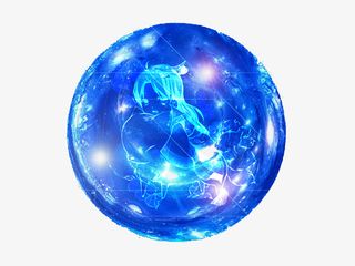 水晶球卡通人小狐狸免抠