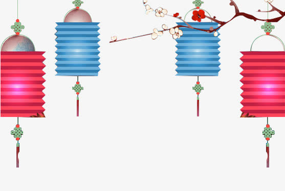春节灯笼装饰免抠