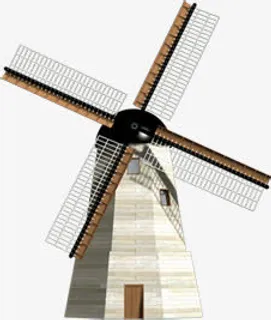 春天简约郊外风光免抠