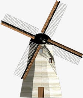 春天简约郊外风光免抠