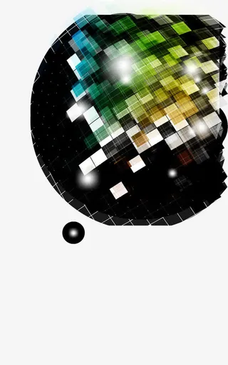 创意彩色球免抠