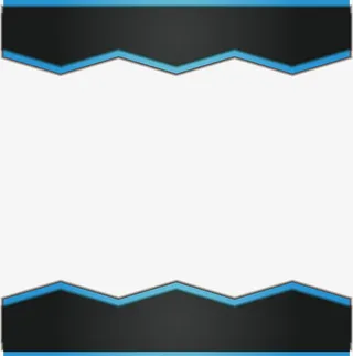 深灰色锯齿边框免抠