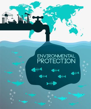 水龙头污染海面免抠