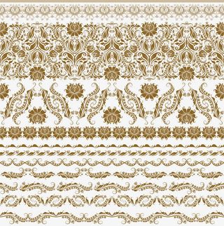精美欧式花纹底纹免抠