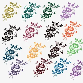 喇叭花漂浮素材免抠