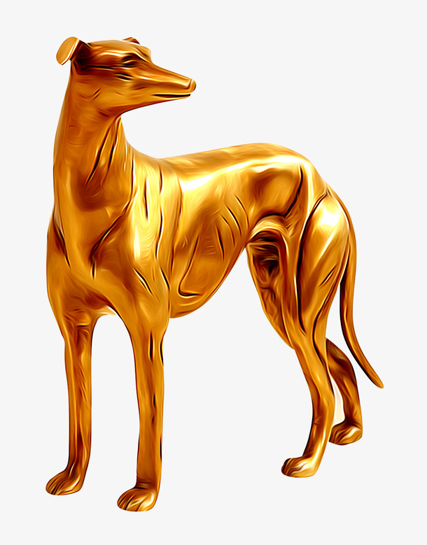 狗年金狗回头中国风免抠
