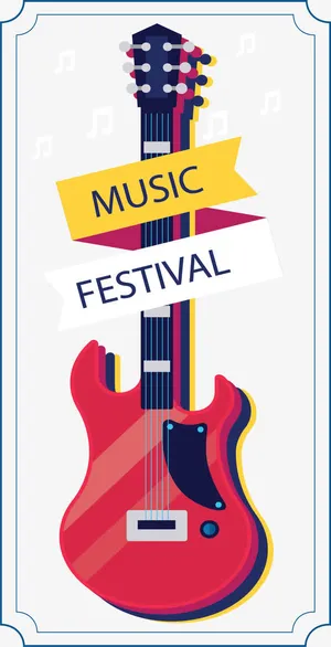 电子吉他摇滚音乐节免抠