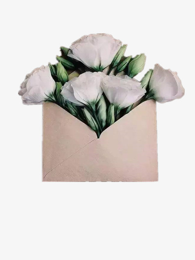 一纸鲜花免抠