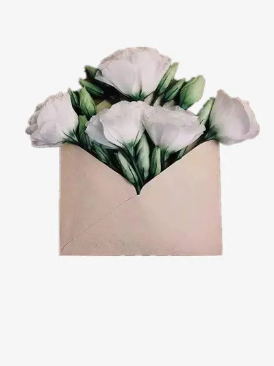一纸鲜花免抠