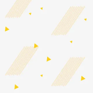 黄色三角和线条漂浮素材免抠