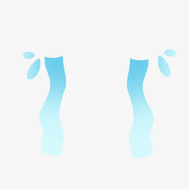 流泪表情脸部装饰比免抠