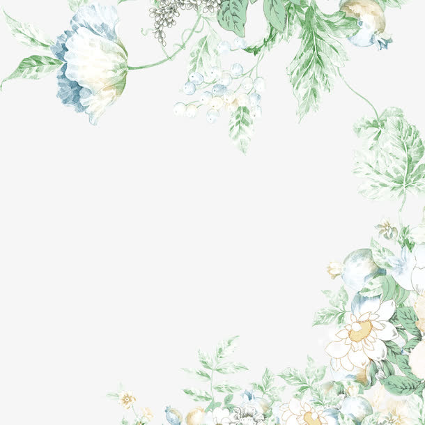鲜花边框装饰免抠