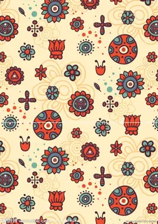 花色底纹面色印花免抠