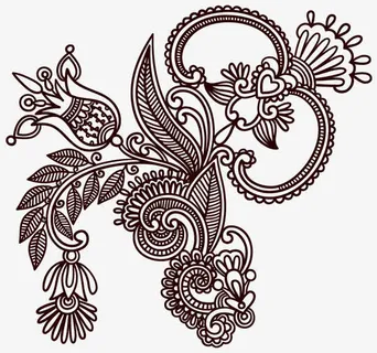 古典花纹底纹素材免抠