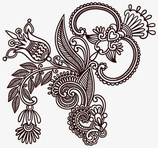 古典花纹底纹素材免抠