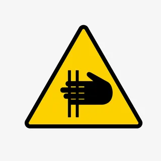 三角形安全警示标识牌设计免抠