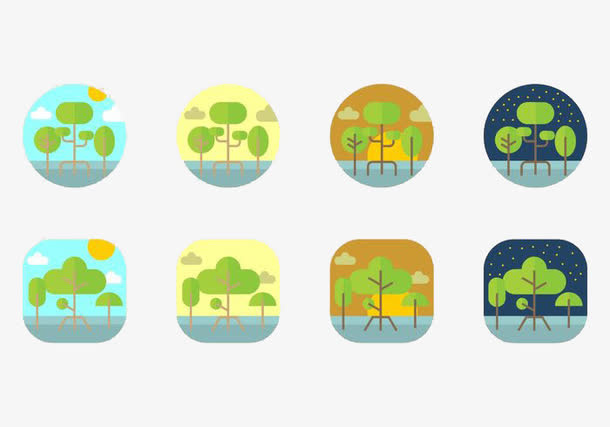 植树节种树图标免抠