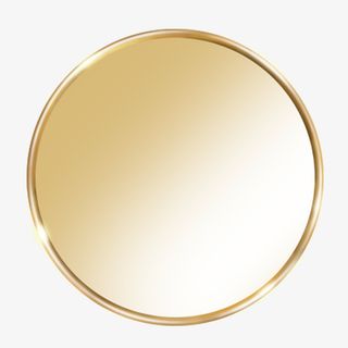 金色质感的圈圈装饰免抠