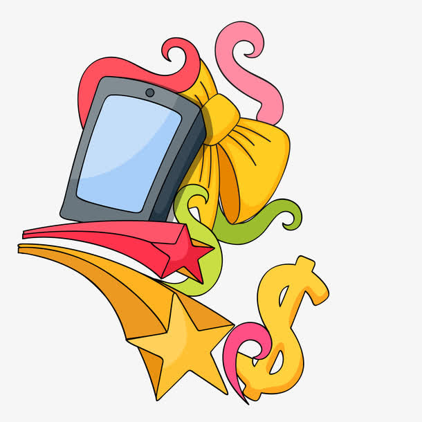 卡通手绘购物元素矢量素材免抠