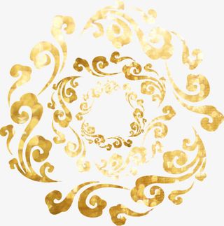 圆环祥云底纹图片素材免抠