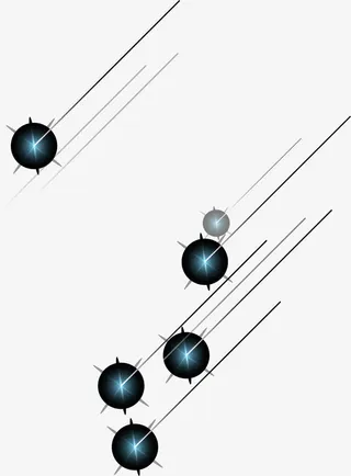线条光晕效果元素免抠