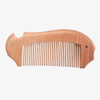 天然牛筋木鱼形梳子免抠