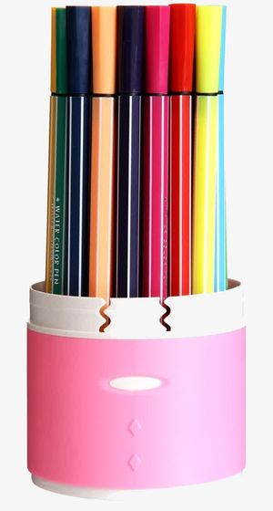 儿童多色水彩笔免抠