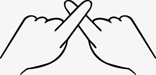 表示错误手势简笔画矢量免抠