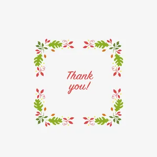致谢花环免抠