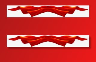 手绘中秋国庆海报丝带免抠漂浮彩带元素