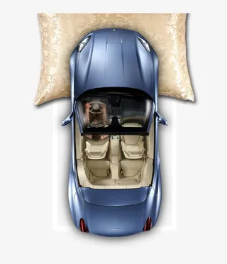 汽车枕头素材免抠