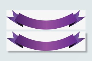 紫色婚礼边框设计免抠