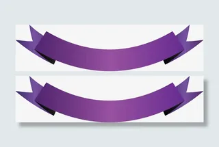 紫色婚礼边框设计免抠