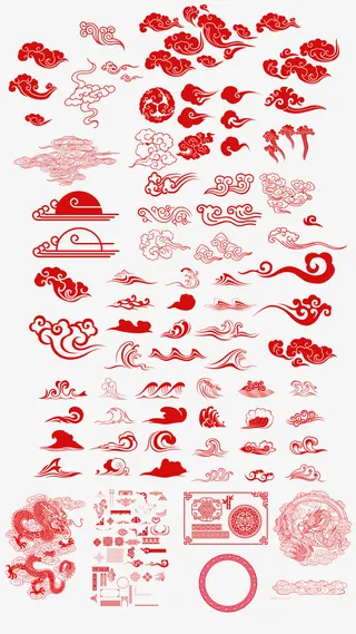 过年过节装饰元素免抠