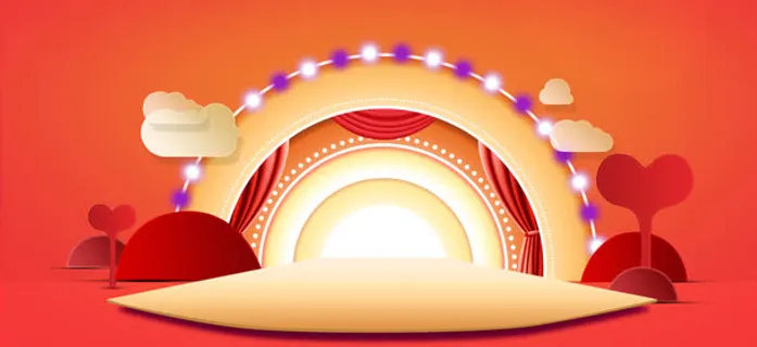 双12海报背景免抠