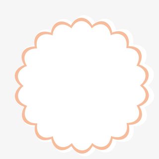 花朵形状边框免抠