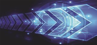 蓝色箭头互联网光线背景高清