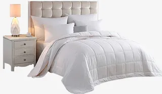 白色大床家纺淘宝素材免抠