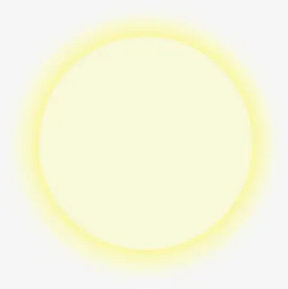 黄色光效圆圈装饰免抠