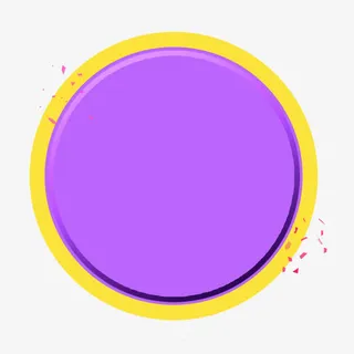彩色圆形素材免抠